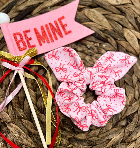 Hearts & Bows Scrunchie