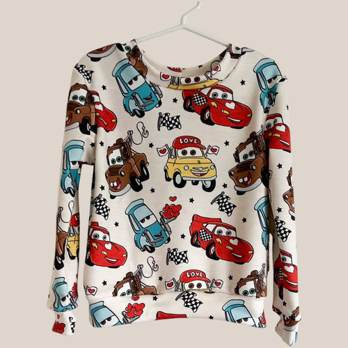 Size 4  Cars Crewneck