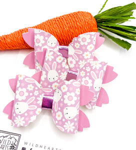 Bunnies & Blooms Mini Bow